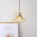 Modern brass and glass decorbites led hanging lamp bedroom light