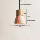 DecorBites™ LED Hanging Light Fixture Yellow Travertine Nordic Wire Adjustable Pendant Lamp