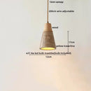 DecorBites™ LED Hanging Light Fixture Yellow Travertine Nordic Wire Adjustable Pendant Lamp