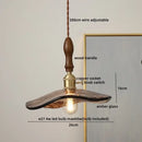 Modern hand blown glass led hanging light bronze bedroom pendant