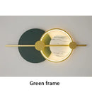 Modern gold and black marble led home wall lamp living room