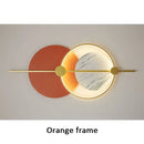 Modern gold and black marble led home wall lamp living room