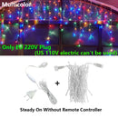 DecorBites™ LED Icicle String Lights - Outdoor Holiday Decor