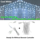 DecorBites™ LED Icicle String Lights - Outdoor Holiday Decor