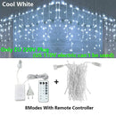 DecorBites™ LED Icicle String Lights - Outdoor Holiday Decor