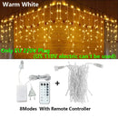 DecorBites™ LED Icicle String Lights - Outdoor Holiday Decor