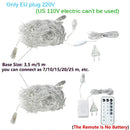 DecorBites™ LED Icicle String Lights - Outdoor Holiday Decor