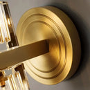 Modern gold faceted glass led indoor bedside lamp bedroom sconce
