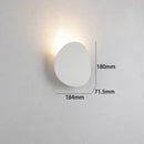 Minimalist gold circular led indoor wall lamp bedroom sconce