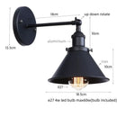 Industrial chrome wall lamp led indoor wall light for bathroom