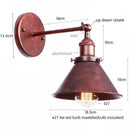 Industrial chrome wall lamp led indoor wall light for bathroom