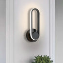 Modern black & white led indoor wall light for bedroom decor