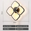 Modern black & white led indoor wall light for bedroom decor