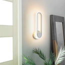 Modern minimalist white led indoor wall sconce bedroom light