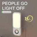 White rectangular led induction night light for bedroom with charging