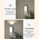 White rectangular led induction night light for bedroom with charging