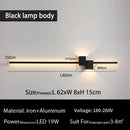 Modern black & white led interior wall lamp bedroom minimalist light