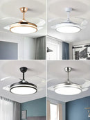 Modern led invisible fan lamp for bedroom and living room