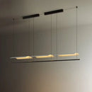DecorBites™ LED Iron Art Chandelier: Nordic Minimalist Design with Long Lights for Office