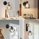 DecorBites™ LED Iron Cage Wall Light for Home Bedroom Kitchen Decor