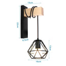 DecorBites™ LED Iron Cage Wall Light for Home Bedroom Kitchen Decor