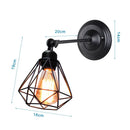 DecorBites™ LED Iron Cage Wall Light for Home Bedroom Kitchen Decor