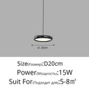 Modern chrome led iron pendant chandelier dining room light