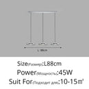 Modern chrome led iron pendant chandelier dining room light