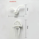 Modern led jellyfish wall sconce set for living room playful designs