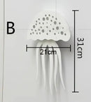 Modern led jellyfish wall sconce set for living room playful designs