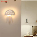 Modern led jellyfish wall sconce set for living room playful designs