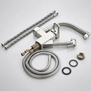 Modern stainless steel led kitchen faucet with pull out sprayer