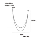 DecorBites™ LED Leather Belt Chandelier for Living Room