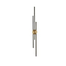 Modern gold and black long wall lamp for living room