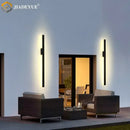 Modern black long wall lamp – living room led light fixture