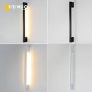 Modern black led long wall lamp bedroom minimalist sconce