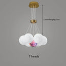 Decorbites led lunar ball cloud chandelier living room light