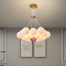 Decorbites led lunar ball cloud chandelier living room light