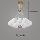 Decorbites led lunar ball cloud chandelier living room light