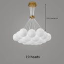 Decorbites led lunar ball cloud chandelier living room light