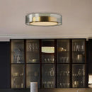 Modern led luxury chandelier circular glass pendant bedroom light