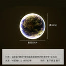 Realistic luxury earth wall lamp for living room art decor