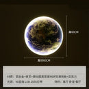 Realistic luxury earth wall lamp for living room art decor