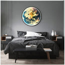 Realistic luxury earth wall lamp for living room art decor