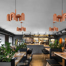 Modern gray led macaron pendant chandelier – dining room u shape light