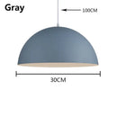 Modern pastel led macaron pendant light for bedroom and dining room