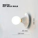 DecorBites™ LED Macaron Wall Lamp: Retro Colorful Bedroom Light, E27 Living Room Lighting