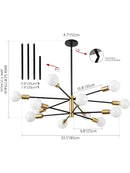 DecorBites™ LED Magic Bean Chandelier for Indoor Lighting