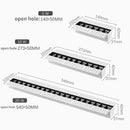 Modern silver and black led magnetic downlight living room linear spot