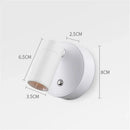 Modern white led magnetic wall light bedroom touch dimmable lamp